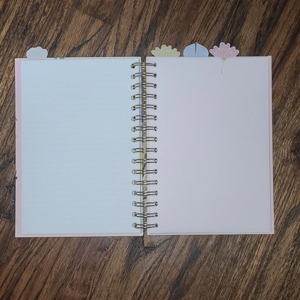 Floral Spiral Notebook with Inspirational Quote